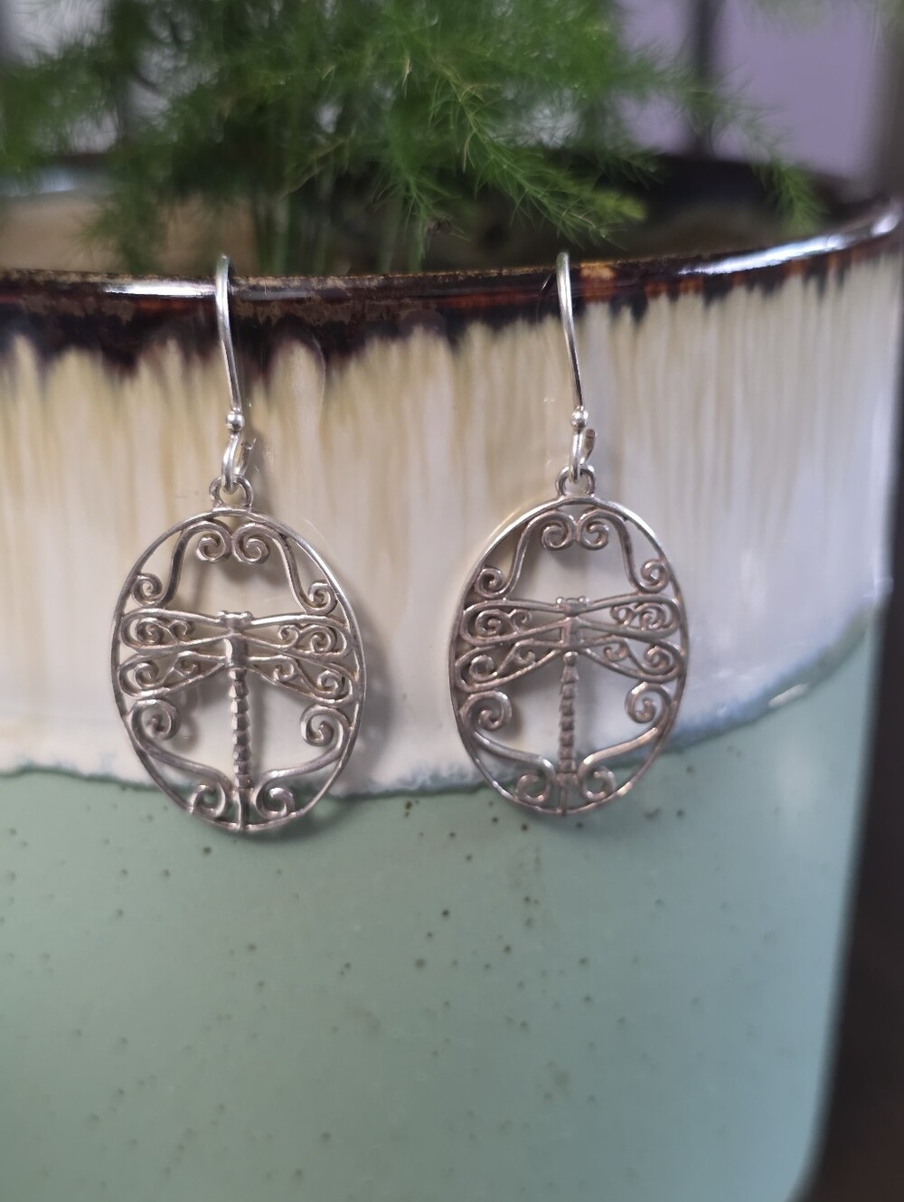 925 Silver Dragonfly Earrings
